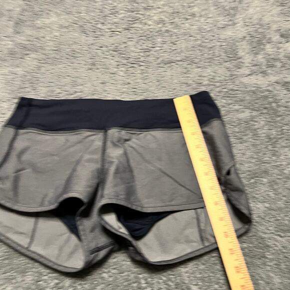 Lululemon Speed Shorts Womens 6 Blue Running Athletic - Picture 7 of 7